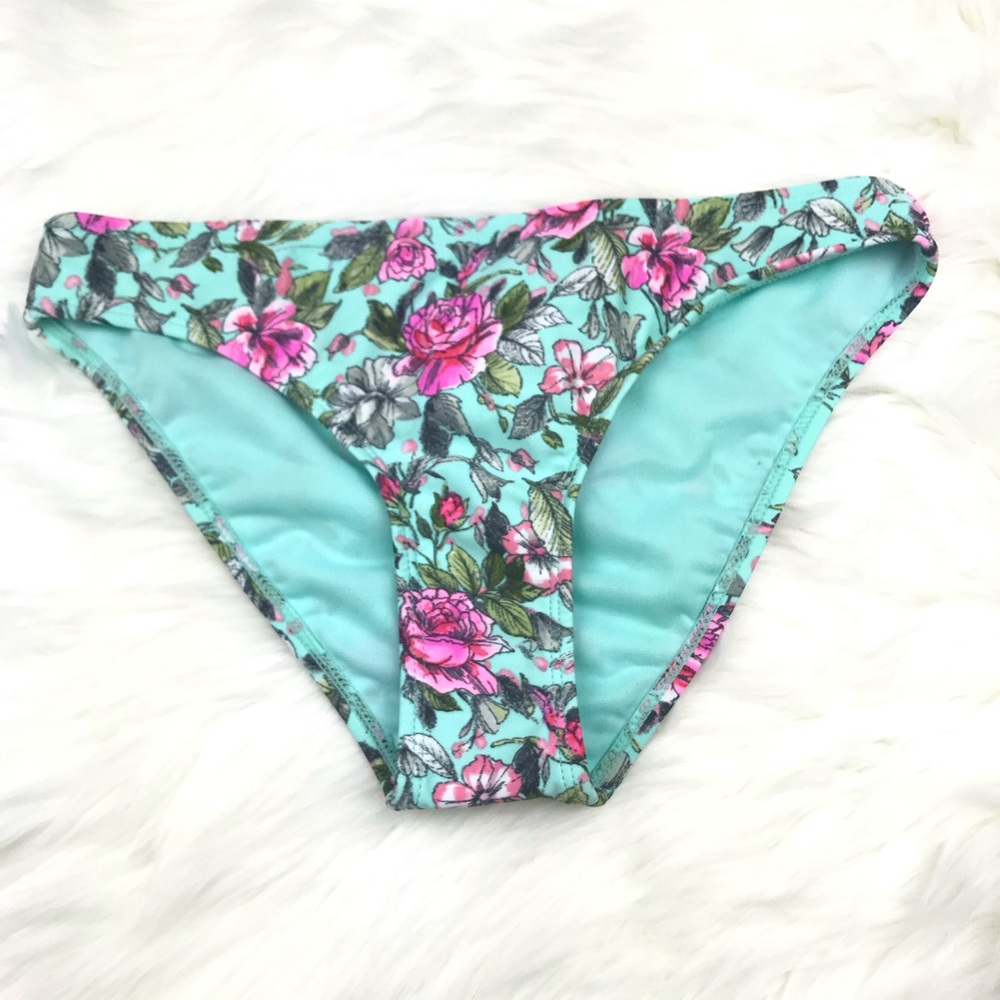 Blu C. Bikini Floral Swim bottom Only Small